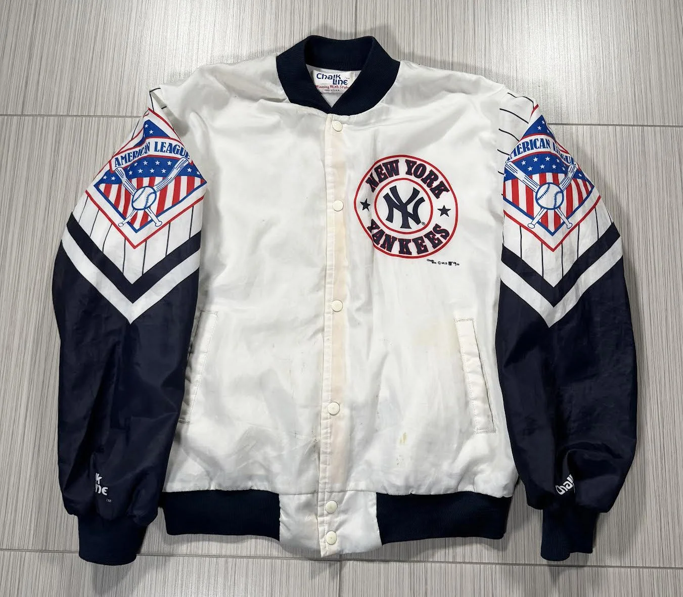 Vintage Chalk Line New York Yankees Jacket (Size XL) — RootsBK